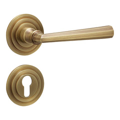 Henry – R Straight-line Door Handles & Lock | Golden Locks