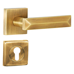 Customized Mortise Door Handle & Lock On Rosette For Restaurants