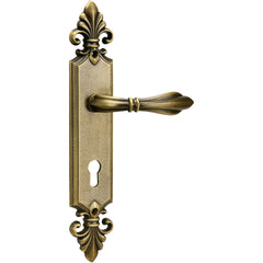 Hand Made Mortise Door Handle & Lock On Plate For Houses