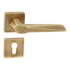 Smooth Mortise Door Handle & Lock On Rosette For Bungalows