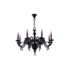 Brass Black Chandelier