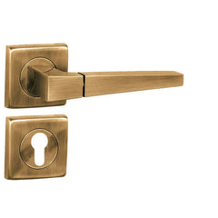 Indian Mortise Door Handle & Lock On Rosette For Apartments