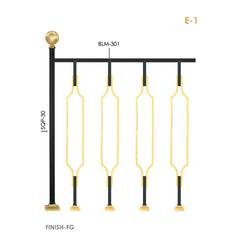 Unique Patina Railings