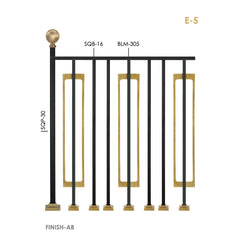 Modern Brass Railings