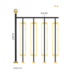 Simple Plain Brass Railings