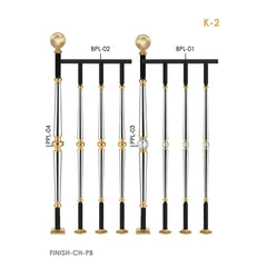 Chrome Brass Railings