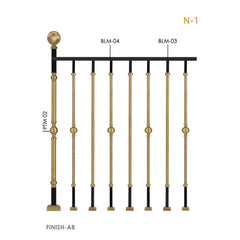 Stylish Brass Railings