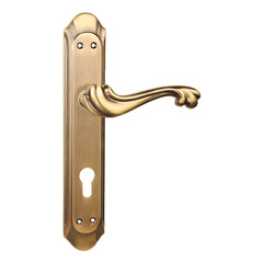 Classic Door Handles on Plate for Home