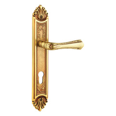 Baroque Door Handles On Plate for Resorts