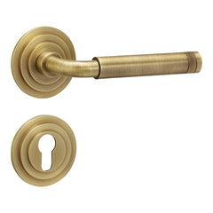 DENMARK COIN-R Brass Door Handles