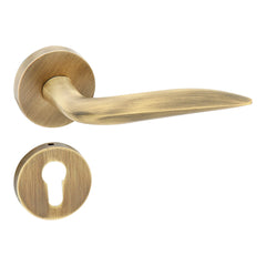 Customised Mortise Door Handle & Lock On Rosette For Hotels