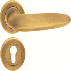 Small Mortise Door Handle & Lock On Rosette For Resorts