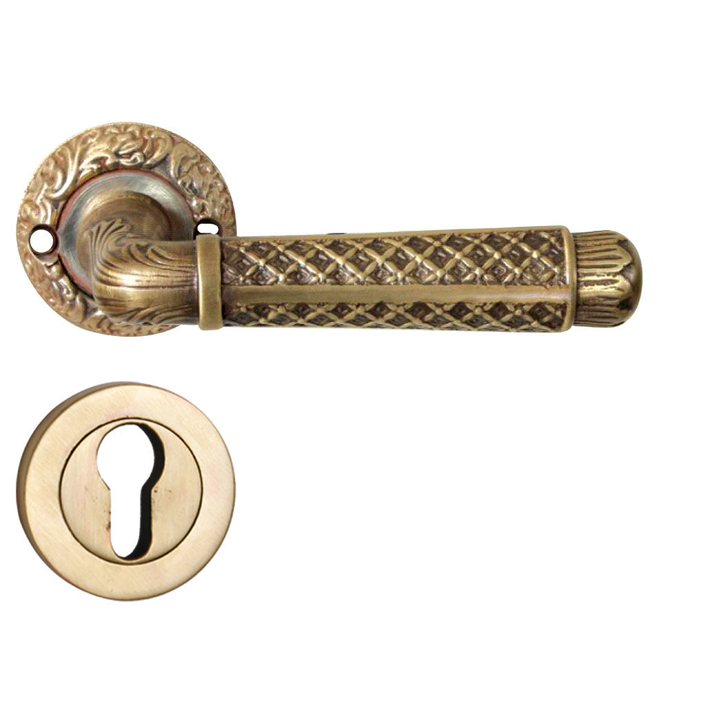 Fusion Mortise Door Handle & Lock On Rosette For Hotels