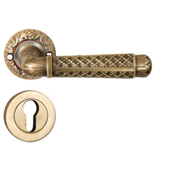 Fusion Mortise Door Handle & Lock On Rosette For Hotels