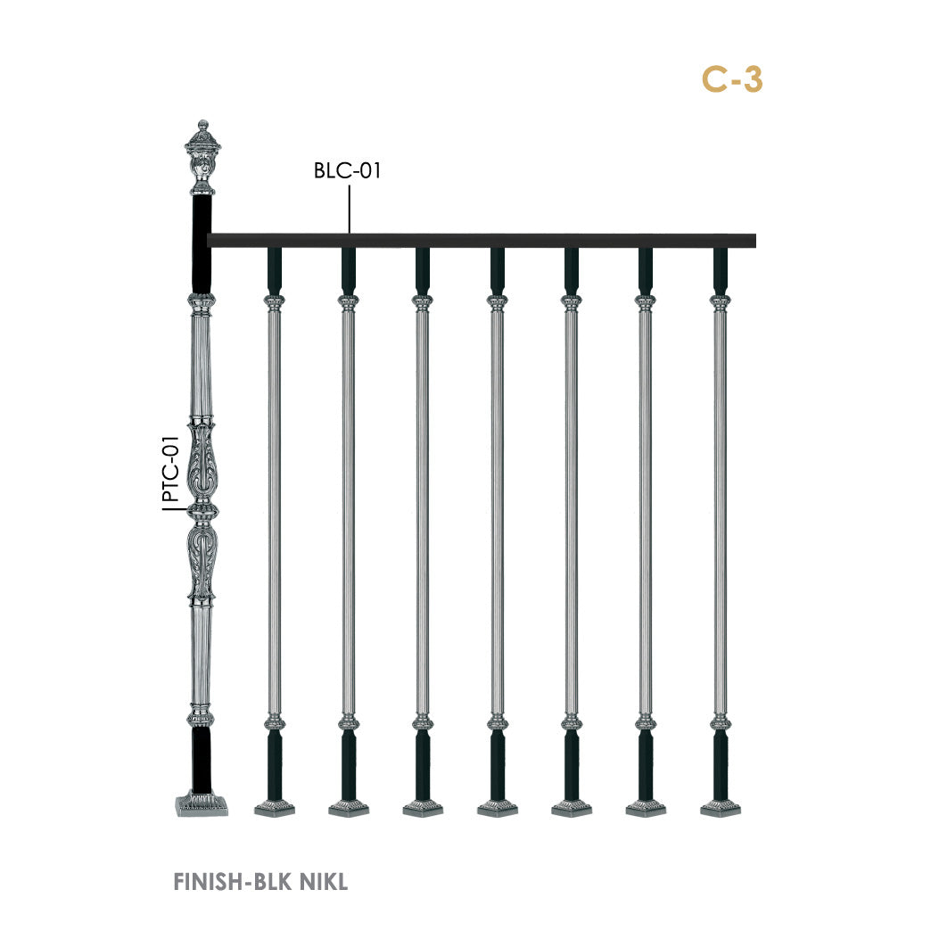 Elegant Brass Railings