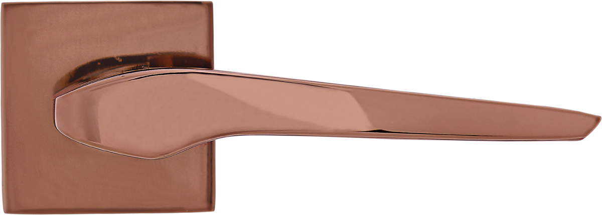 Smooth Mortise Door Handle & Lock On Rosette For Resorts